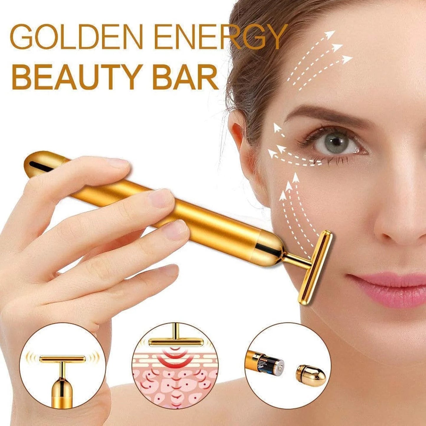 24K Gold Facial Massage Roller