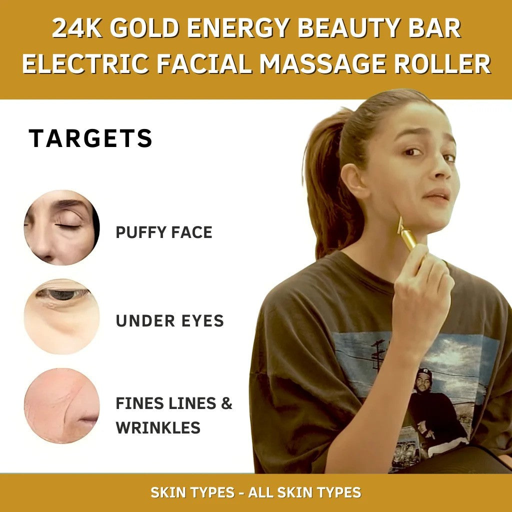24K Gold Facial Massage Roller